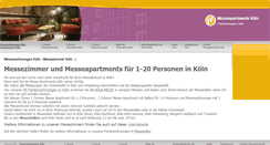 Desktop Screenshot of fewo-koelnmesse.de