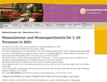 Tablet Screenshot of fewo-koelnmesse.de